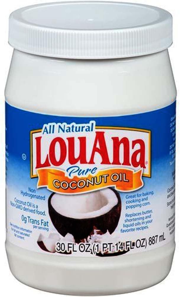 LouAna Pure Coconut Oil (All Natural) 30 fl oz