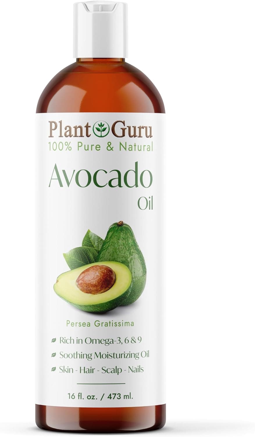 Avocado Oil 16 fl oz Cold Pressed 100% Pure Natural Carrier for Soap Making