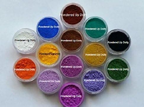 Lot of 14 1 Gram Baggies Sample Matte Melt and Pour DIY Soap Making Pigment Oxide Ultramarine Powder