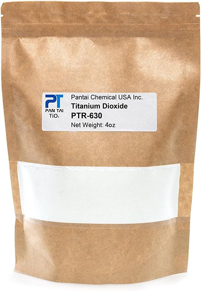 Titanium Dioxide, Cosmetic Grade, Soap Making, Crafts, Paints and Pigment Colorant, Resealable Pouch, PTR-630 16 oz