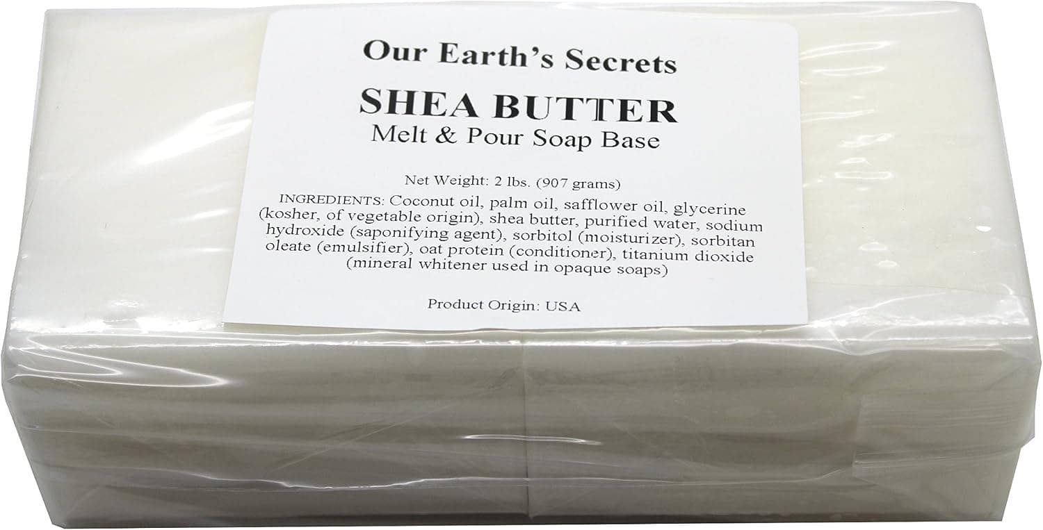 Our Earth's Secrets Shea Butter 2 Pound Melt and Pour Soap Base