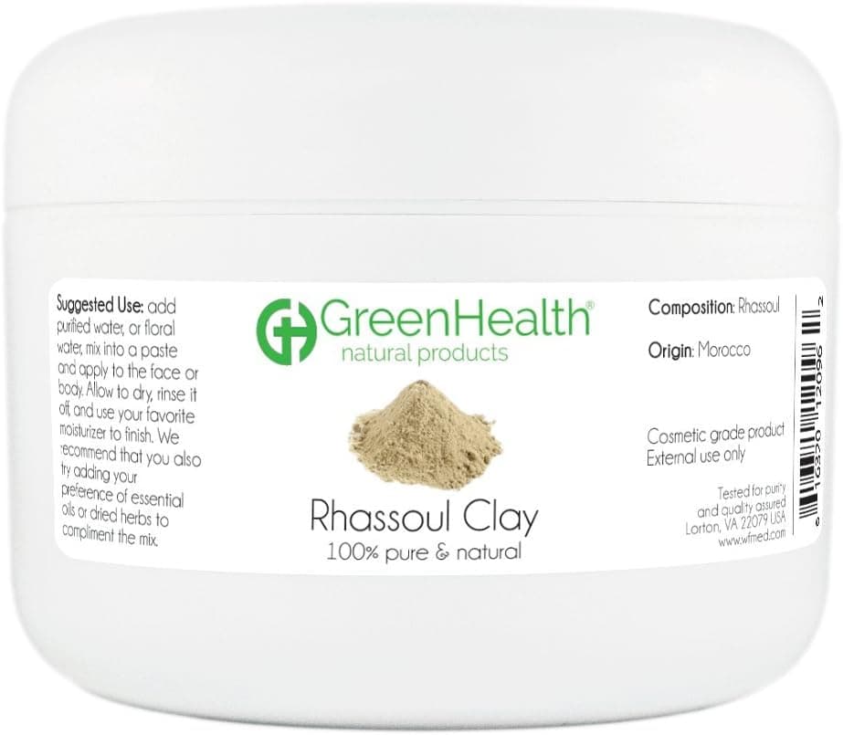 GreenHealth Rhassoul Clay Powder - 100% Pure & Natural