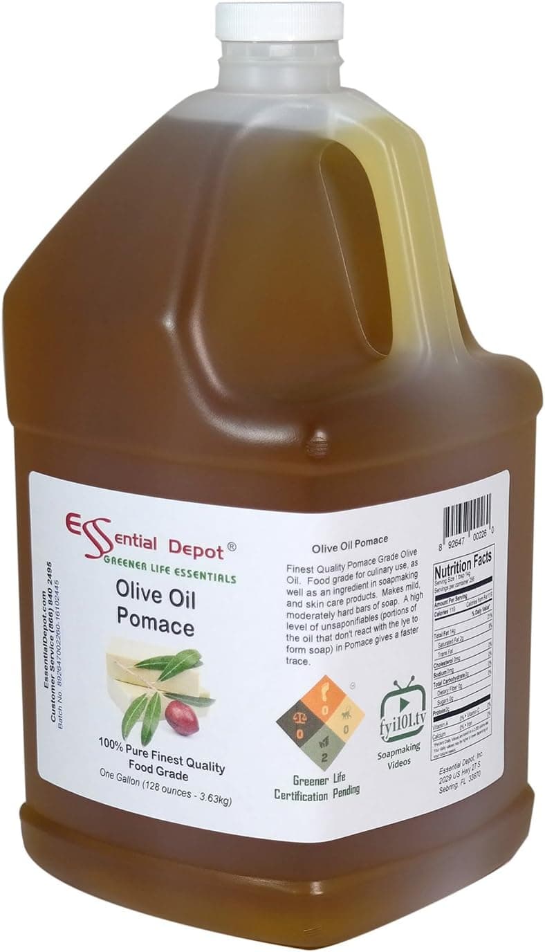 Essential Depot Olive Oil - Pomace Grade - Food Grade - 1 Gallon 128 oz