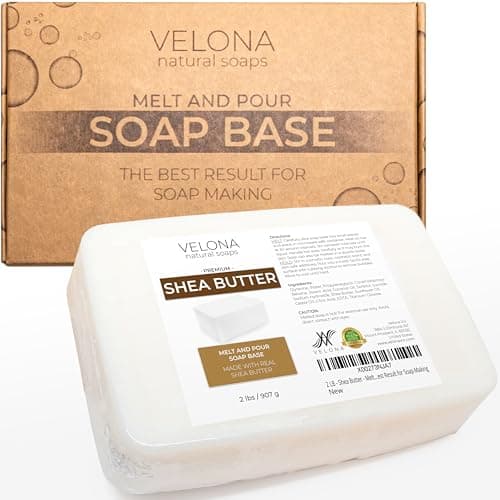 velona 2 lb - Shea Butter Soap Base, Melt & Pour, SLS/SLES Free