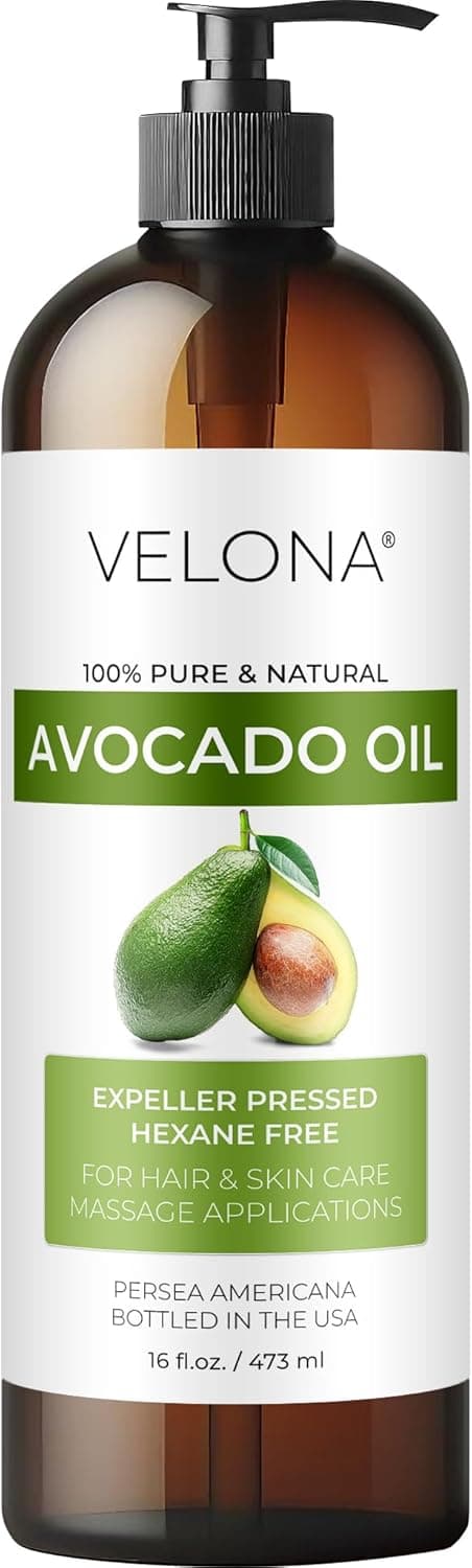 velona Avocado Oil 16 fl oz 100% Pure Natural Carrier Oil Expeller-Pressed
