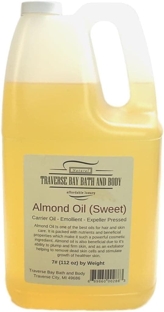 Traverse Bay Bath and Body Sweet Almond Oil Cold Pressed 7 lbs Gallon