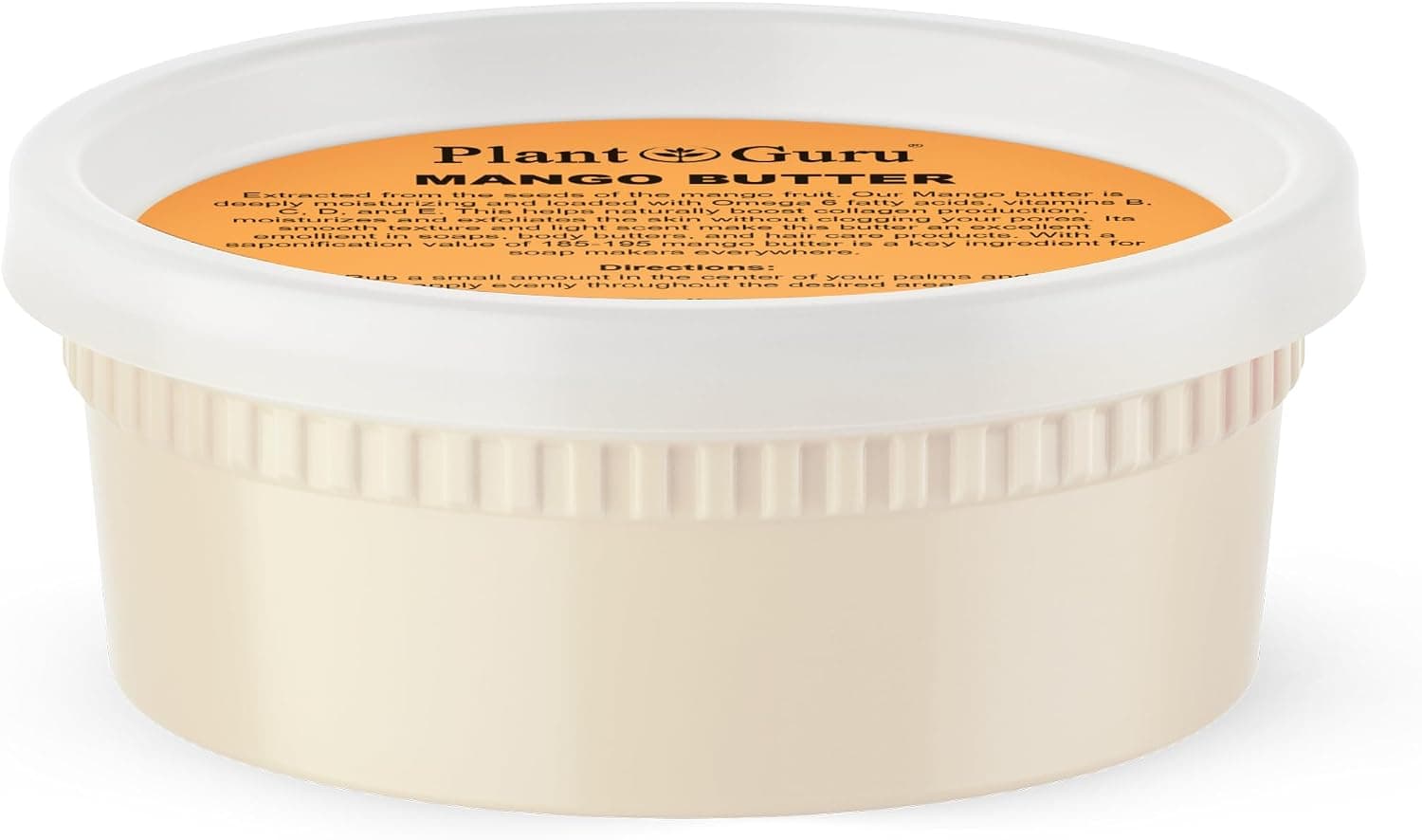 Plant Guru Raw Mango Butter 8 oz 100% Pure Natural Unrefined
