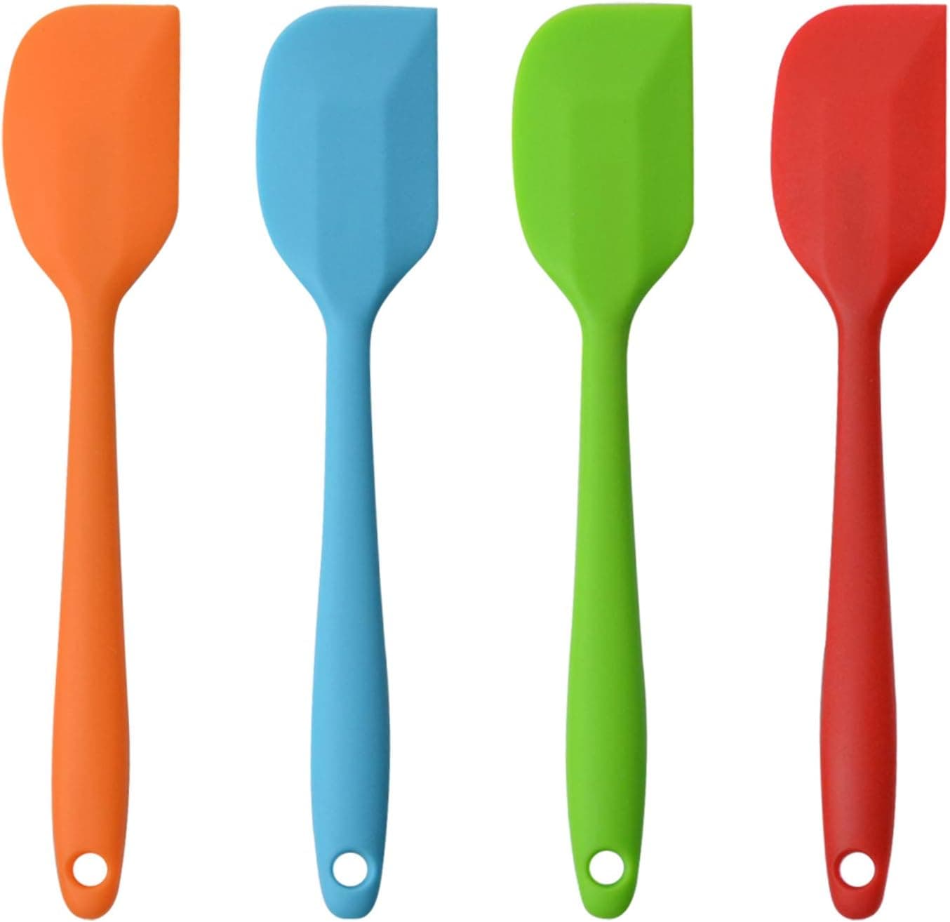 Silicone Spatulas, 11 inch Rubber Spatula Heat Resistant One Piece (4 Piece)