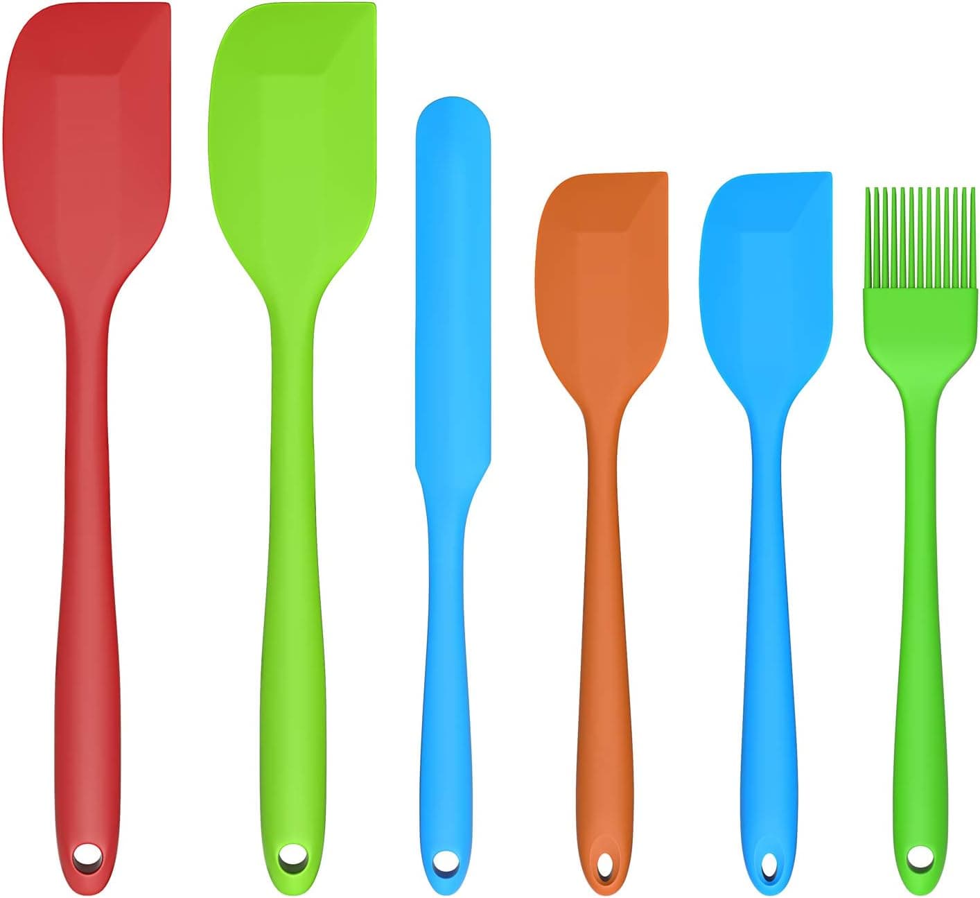 Besteek Silicone Spatula Set, One-Piece Heat Resistant Kitchen Utensils