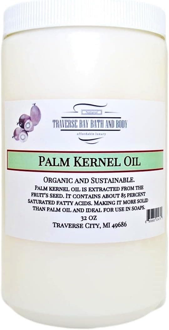 Palm Kernel Oil Soap Making Supplies Organic Sustainable 32 fl oz RSPO Certified