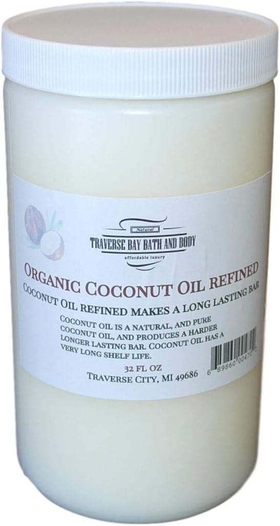 Coconut Oil Organic Soap Making Supplies, 32 fl oz DIY Projects
