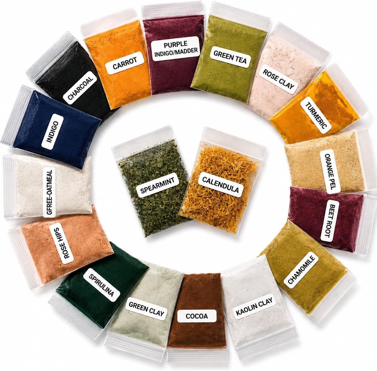 Natural Soap Making Colorant Set - Dye Pigment Powder Soap Supplies Sampler Kit Variety Pack for Handmade Cosmetics