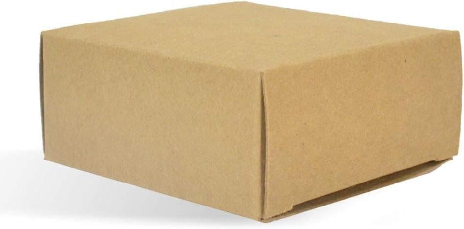 CYP Kraft Square Boxes for Homemade Soap Packaging, No Window - 50 Pack, 3 1/16" x 3 1/16" x 1.34"