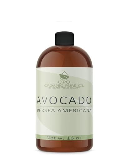 Avocado Oil - Pure, Unrefined, Partially Filtered, Non-GMO, Vegan, Bulk Carrier - 16 oz - for Skin, Hair, Nails, Body, Face, DIY, Deep Hydration, Nourishing, Moisturizing - Packaging May Vary