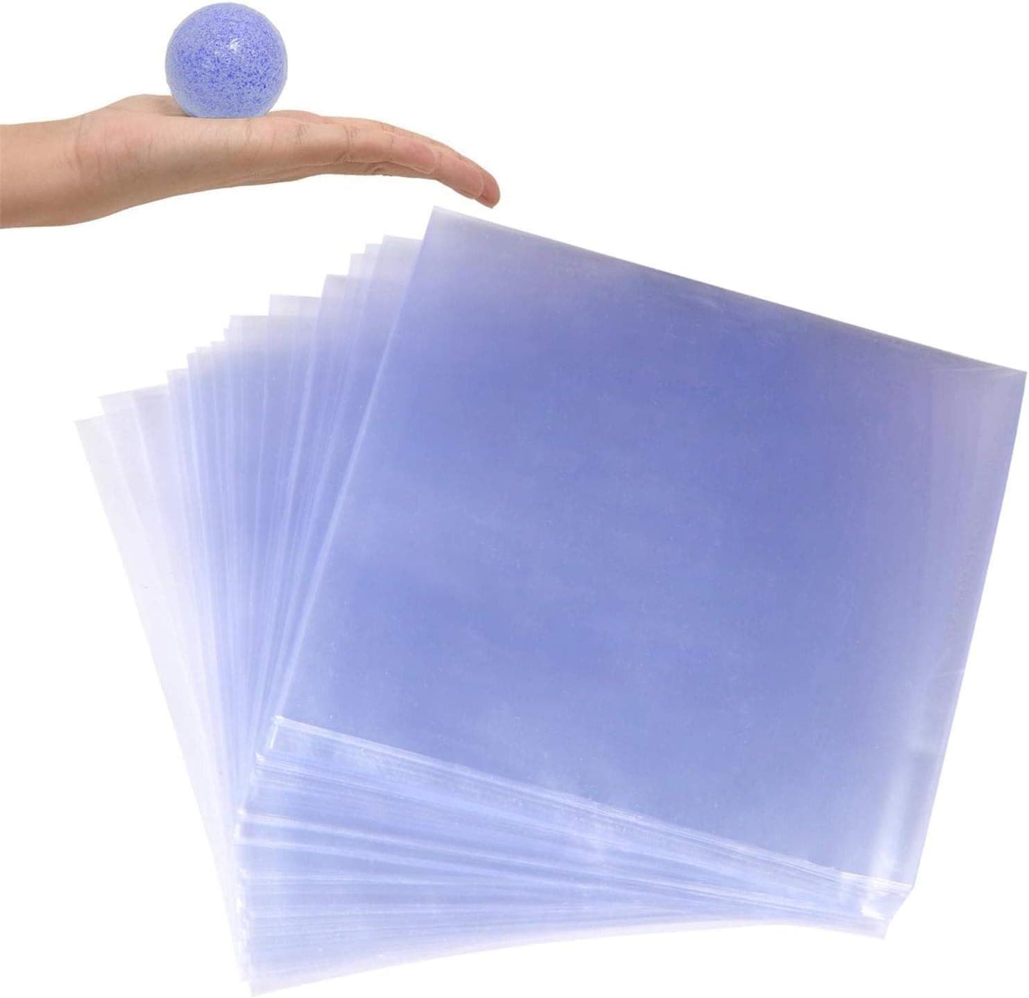 Shrink Wrap Bags, PVC Heat Shrink Wrap Bags for Handmade Soaps, Bath Bombs, Candles, Small Gifts, 6x6 Inches (200 pcs)