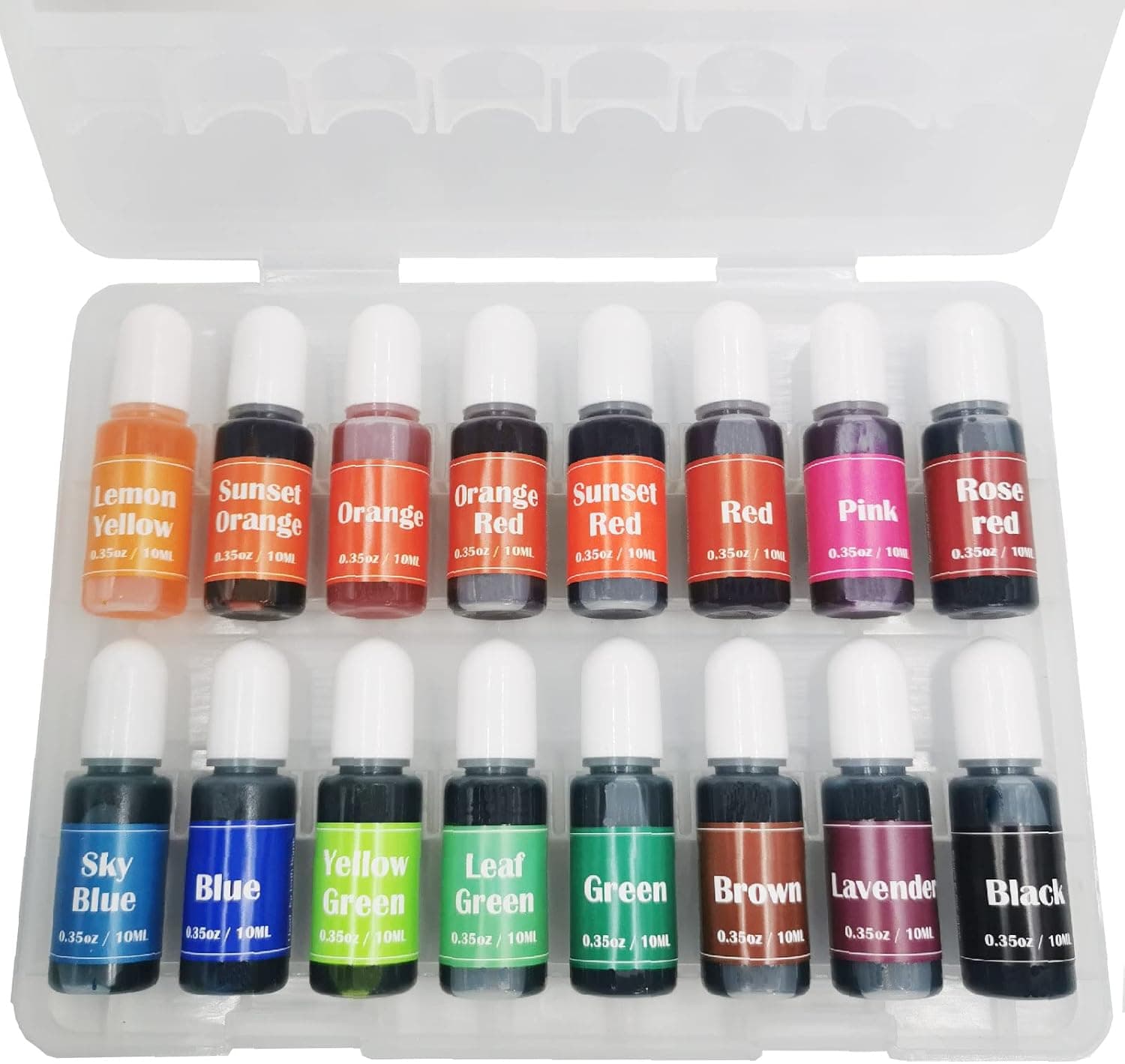 16 Colors Soap Making Dye, Liquid Bath Bombs Colorant Set, Handmade Soaps Dye, Crafts, Slime, Soap Making Supplies