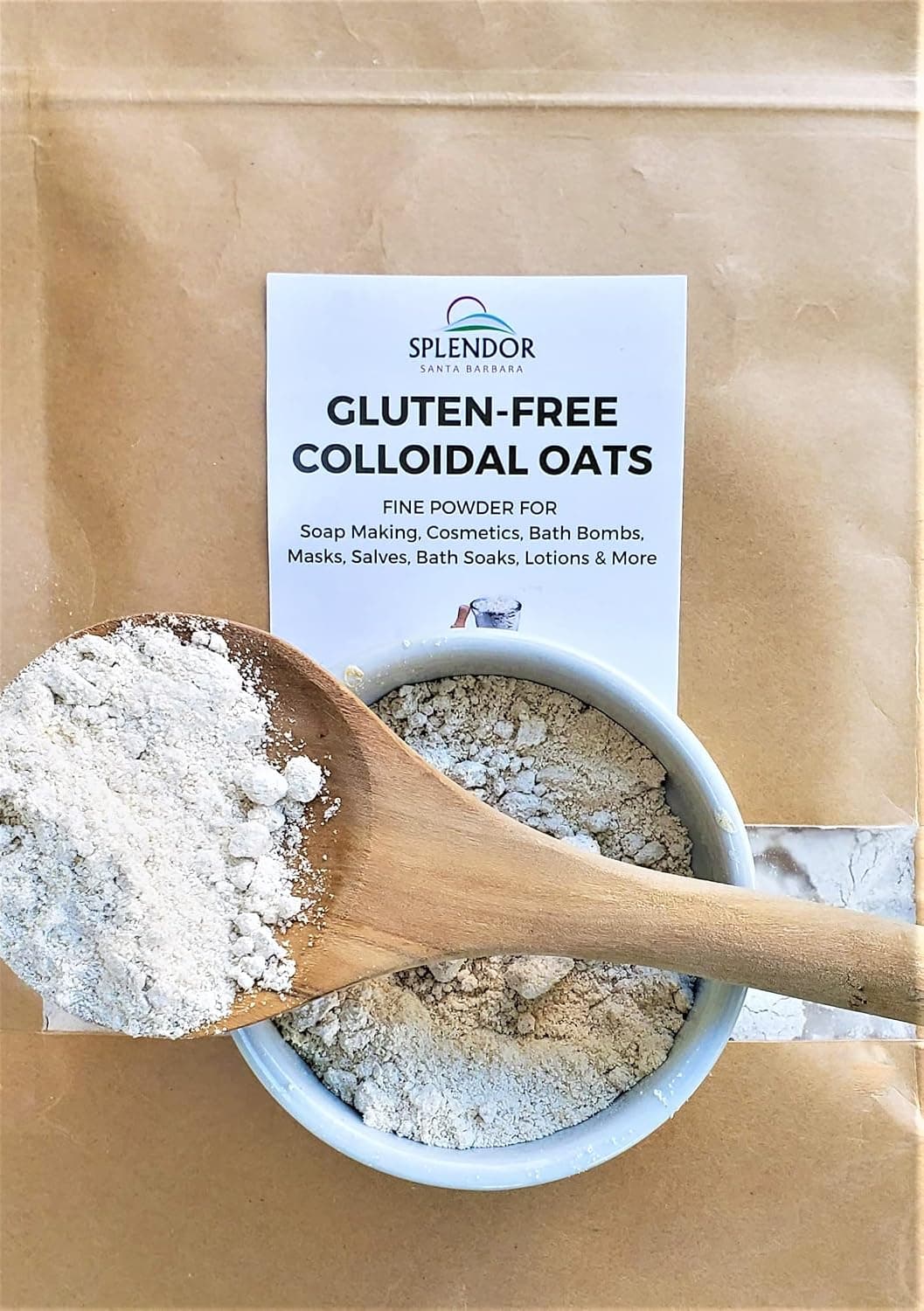 Splendor Colloidal Oatmeal 32 oz - Gluten-Free Powder for Soap Making