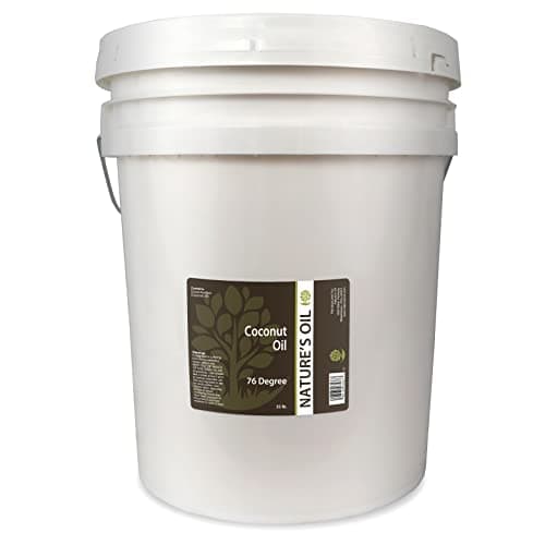 Nature's Oil Coconut Oil 76 Degree, Naturally Refined, 35 lbs (5 Gallons)