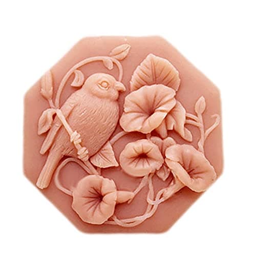 Soap Mold Silicone Soap Molds for Soap Making Craft DIY Handmade Chocolate Candy Cake Mold Bird Flower (11516)