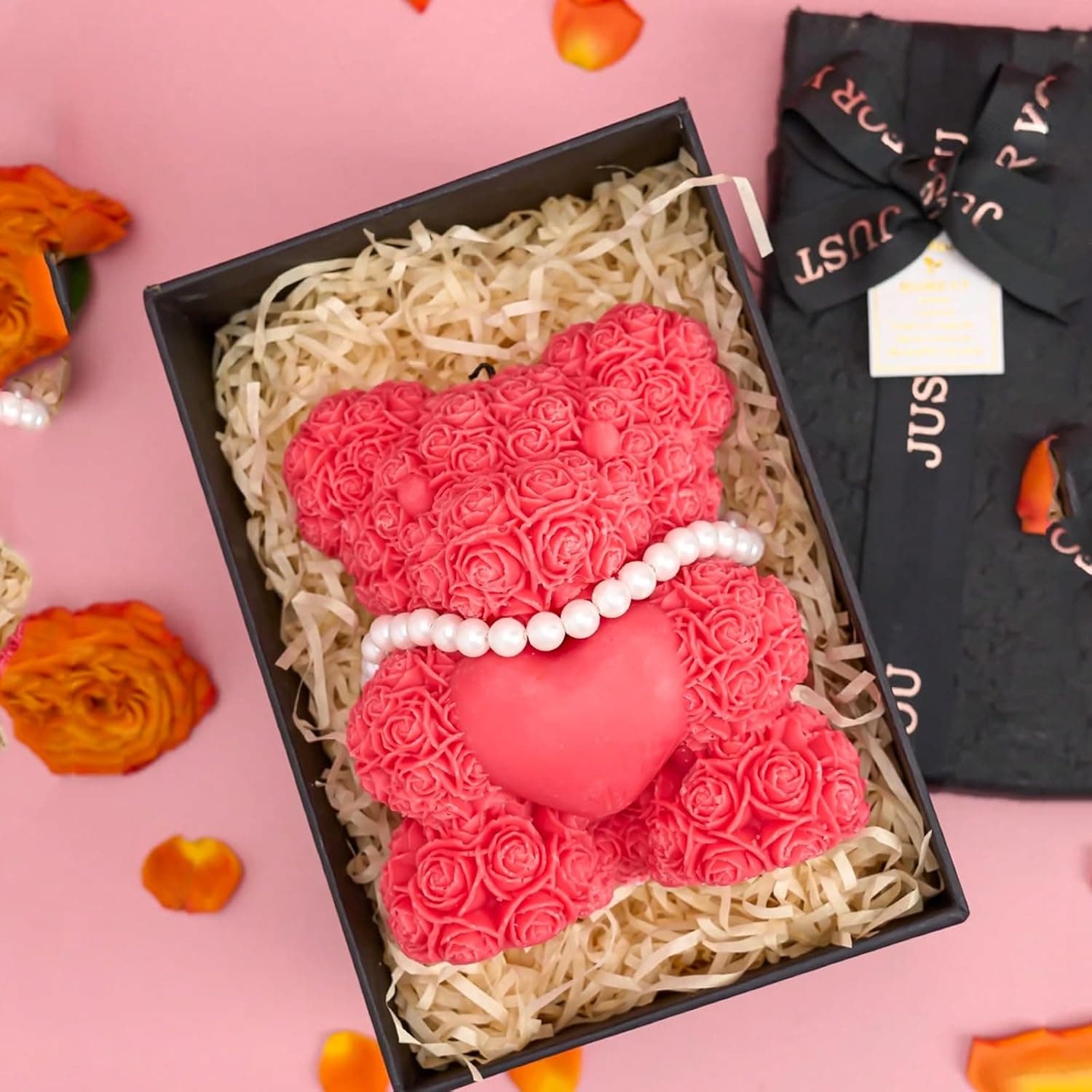 Extra Large Rose Bear Silicone Molds, 3D Teddy Bear Candle & Soap Making Molds