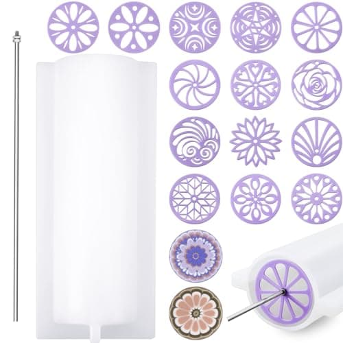 Tessco for you 16 Pcs Silicone Soap Mold Pull Through Tube