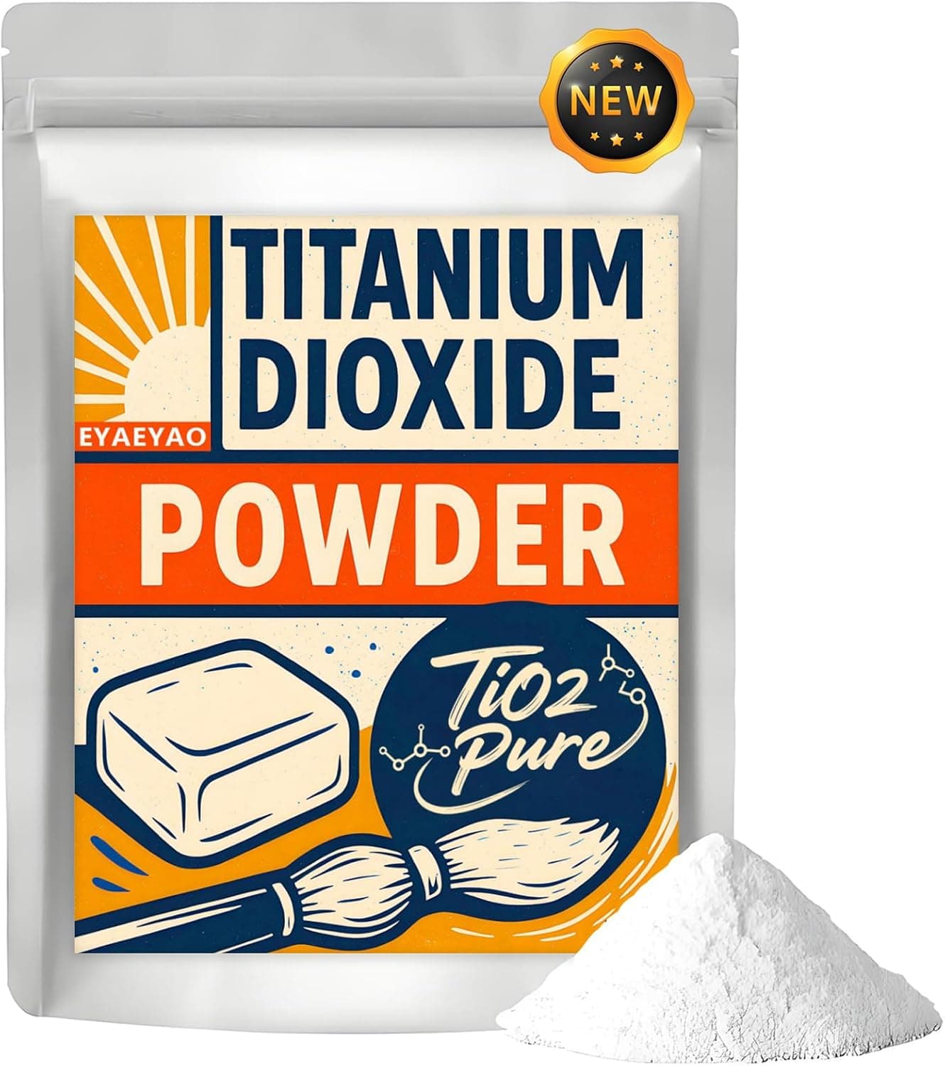 Titanium Dioxide, 8 Ounces TiO2 Pure Titanium Dioxide for Soap Making, Whitening Colorant for Crafts Paints