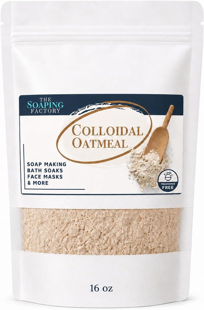 The Soaping Factory Colloidal Oatmeal Powder 16 oz, Unscented Organic
