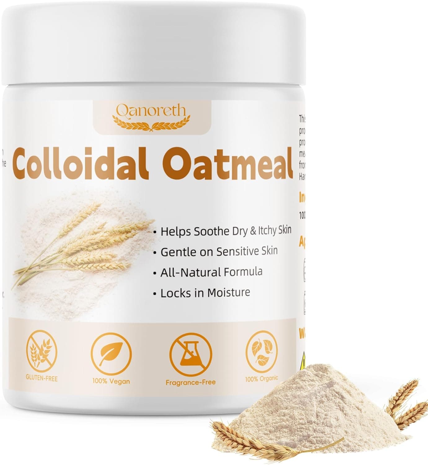 100% Organic Colloidal Oatmeal Powder for Sensitive Skin, Soap Making