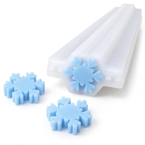 Mebolulu Snowflake Soap Embed Mold, Silicone Tube for Christmas Soap Making | Makes a 12-Inch Snowflake Soap Core for Christmas & Winter Soap Loaves; Use Melt & Pour Soap Base or Cold Process Soap Batter